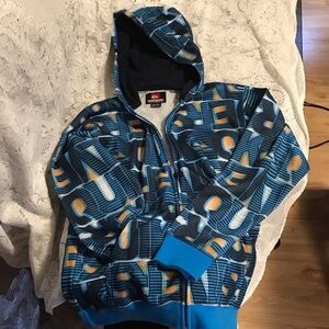 Quiksilver Kids Jacket with Blue and Orange Pattern